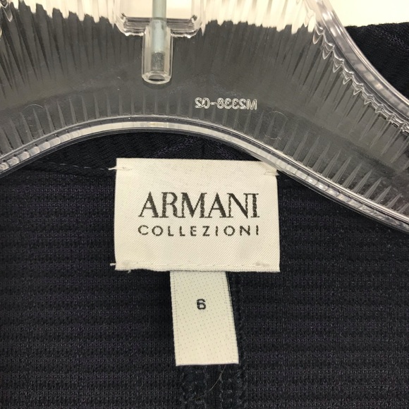 ARMANI COLLECZIONI | NAVY FITTED BLAZER - Picture 2 of 7